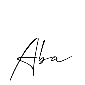 Aba stylish signature style. Best Handwritten Sign (Allison_Script) for my name. Handwritten Signature Collection Ideas for my name Aba. Aba signature style 2 images and pictures png