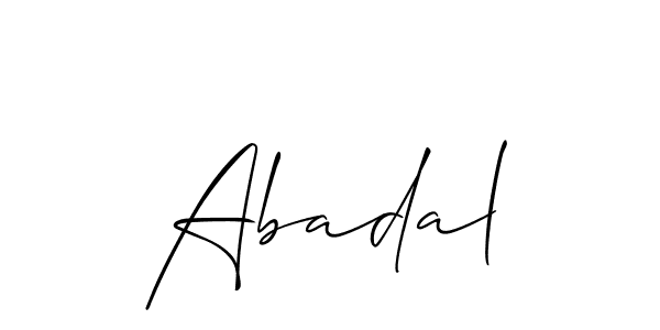 Also You can easily find your signature by using the search form. We will create Abadal name handwritten signature images for you free of cost using Allison_Script sign style. Abadal signature style 2 images and pictures png