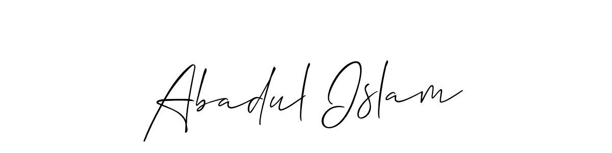Make a beautiful signature design for name Abadul Islam. Use this online signature maker to create a handwritten signature for free. Abadul Islam signature style 2 images and pictures png