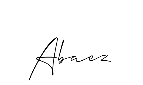 You can use this online signature creator to create a handwritten signature for the name Abaez. This is the best online autograph maker. Abaez signature style 2 images and pictures png