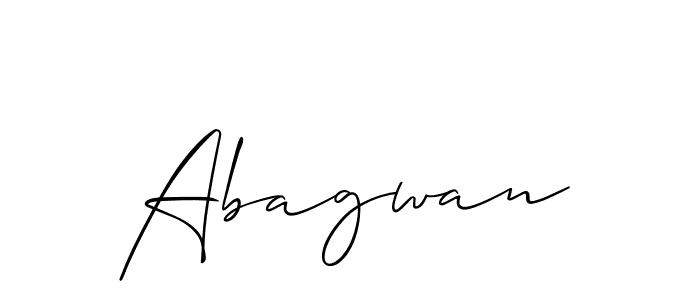 Best and Professional Signature Style for Abagwan. Allison_Script Best Signature Style Collection. Abagwan signature style 2 images and pictures png