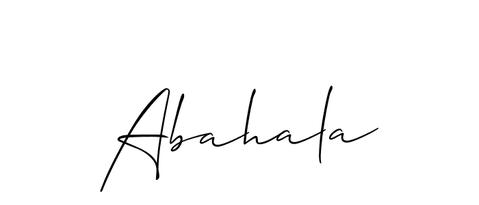 Allison_Script is a professional signature style that is perfect for those who want to add a touch of class to their signature. It is also a great choice for those who want to make their signature more unique. Get Abahala name to fancy signature for free. Abahala signature style 2 images and pictures png