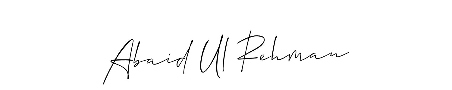 You should practise on your own different ways (Allison_Script) to write your name (Abaid Ul Rehman) in signature. don't let someone else do it for you. Abaid Ul Rehman signature style 2 images and pictures png