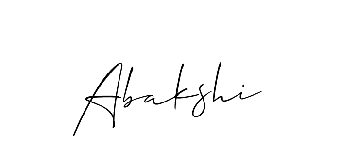 The best way (Allison_Script) to make a short signature is to pick only two or three words in your name. The name Abakshi include a total of six letters. For converting this name. Abakshi signature style 2 images and pictures png