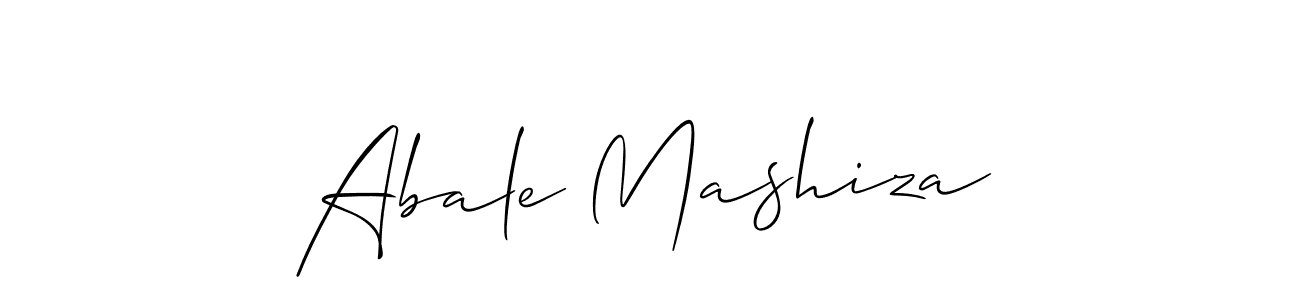 Design your own signature with our free online signature maker. With this signature software, you can create a handwritten (Allison_Script) signature for name Abale Mashiza. Abale Mashiza signature style 2 images and pictures png