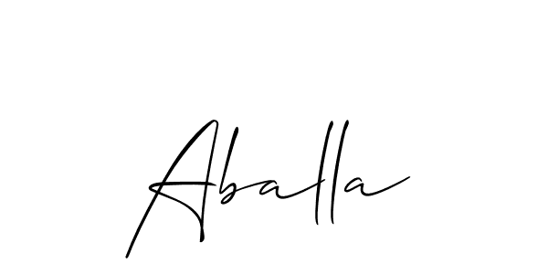 Also You can easily find your signature by using the search form. We will create Aballa name handwritten signature images for you free of cost using Allison_Script sign style. Aballa signature style 2 images and pictures png