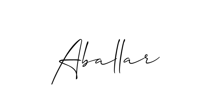 You can use this online signature creator to create a handwritten signature for the name Aballar. This is the best online autograph maker. Aballar signature style 2 images and pictures png