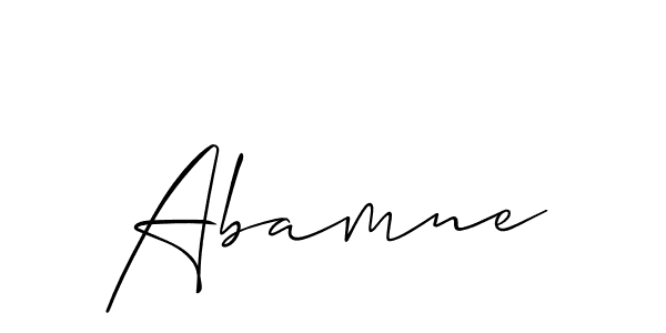 You should practise on your own different ways (Allison_Script) to write your name (Abamne) in signature. don't let someone else do it for you. Abamne signature style 2 images and pictures png
