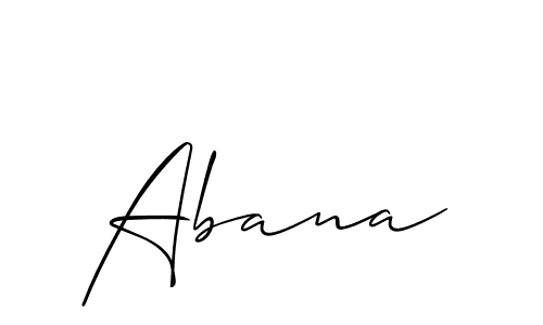 How to make Abana name signature. Use Allison_Script style for creating short signs online. This is the latest handwritten sign. Abana signature style 2 images and pictures png