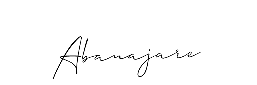 Make a short Abanajare signature style. Manage your documents anywhere anytime using Allison_Script. Create and add eSignatures, submit forms, share and send files easily. Abanajare signature style 2 images and pictures png