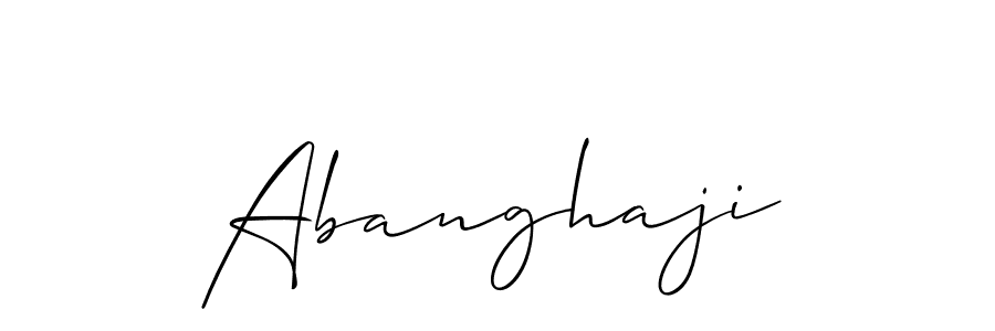 It looks lik you need a new signature style for name Abanghaji. Design unique handwritten (Allison_Script) signature with our free signature maker in just a few clicks. Abanghaji signature style 2 images and pictures png