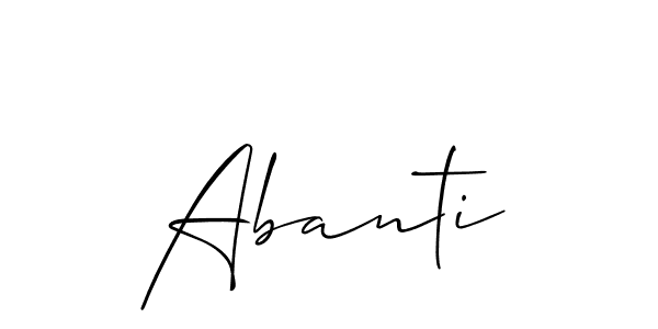 Once you've used our free online signature maker to create your best signature Allison_Script style, it's time to enjoy all of the benefits that Abanti name signing documents. Abanti signature style 2 images and pictures png