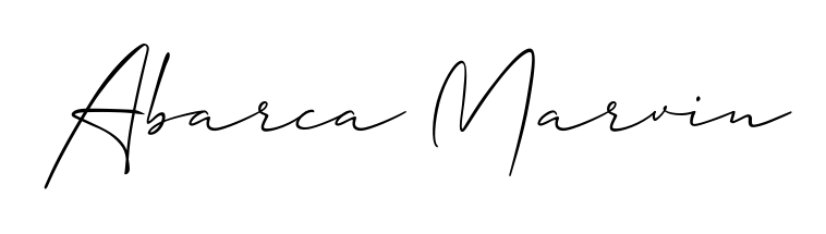 Create a personalized artistic stamp with Abarca Marvin in Allison_Script font. Perfect for visual artists, designers, and influencers. Abarca Marvin signature style 2 images and pictures png