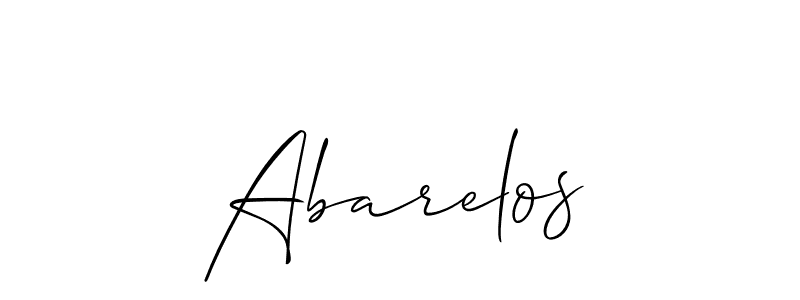 Best and Professional Signature Style for Abarelos. Allison_Script Best Signature Style Collection. Abarelos signature style 2 images and pictures png