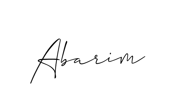 Also we have Abarim name is the best signature style. Create professional handwritten signature collection using Allison_Script autograph style. Abarim signature style 2 images and pictures png