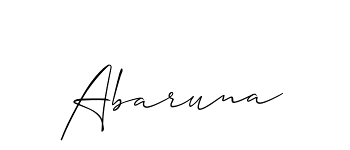 How to make Abaruna name signature. Use Allison_Script style for creating short signs online. This is the latest handwritten sign. Abaruna signature style 2 images and pictures png