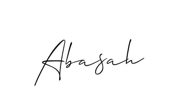 Best and Professional Signature Style for Abasah. Allison_Script Best Signature Style Collection. Abasah signature style 2 images and pictures png