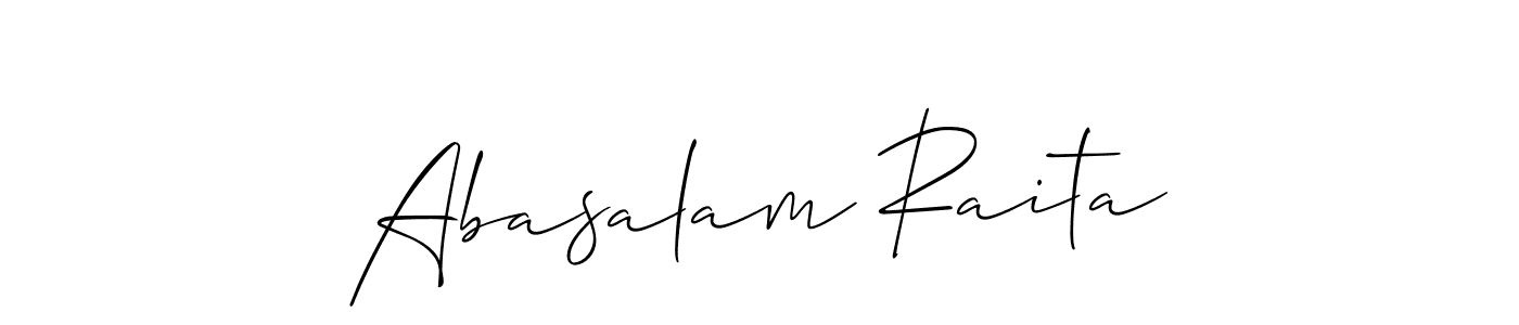 Once you've used our free online signature maker to create your best signature Allison_Script style, it's time to enjoy all of the benefits that Abasalam Raita name signing documents. Abasalam Raita signature style 2 images and pictures png