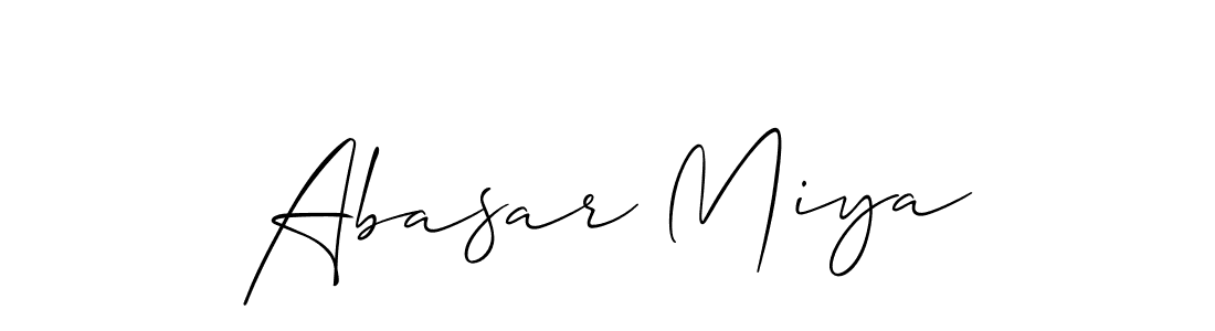 Abasar Miya stylish signature style. Best Handwritten Sign (Allison_Script) for my name. Handwritten Signature Collection Ideas for my name Abasar Miya. Abasar Miya signature style 2 images and pictures png