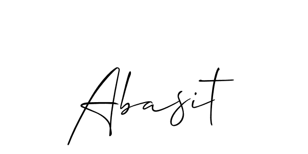 Allison_Script is a professional signature style that is perfect for those who want to add a touch of class to their signature. It is also a great choice for those who want to make their signature more unique. Get Abasit name to fancy signature for free. Abasit signature style 2 images and pictures png