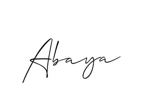 How to Draw Abaya signature style? Allison_Script is a latest design signature styles for name Abaya. Abaya signature style 2 images and pictures png