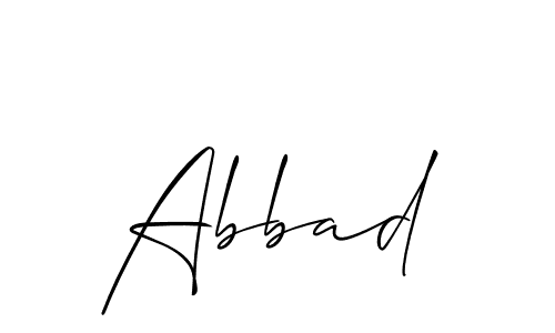 Also we have Abbad name is the best signature style. Create professional handwritten signature collection using Allison_Script autograph style. Abbad signature style 2 images and pictures png