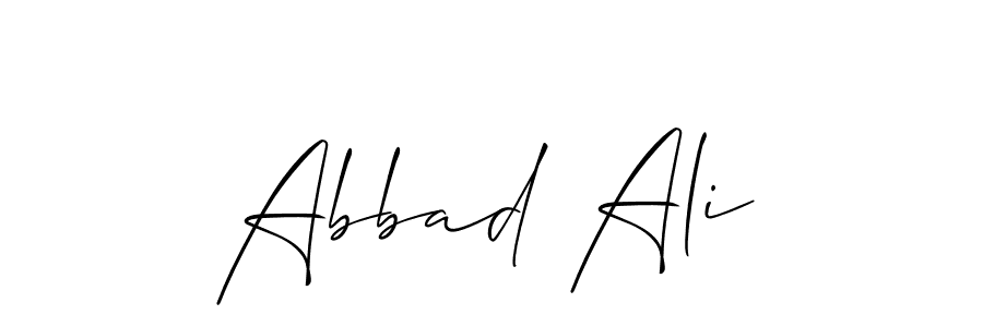 Make a beautiful signature design for name Abbad Ali. With this signature (Allison_Script) style, you can create a handwritten signature for free. Abbad Ali signature style 2 images and pictures png