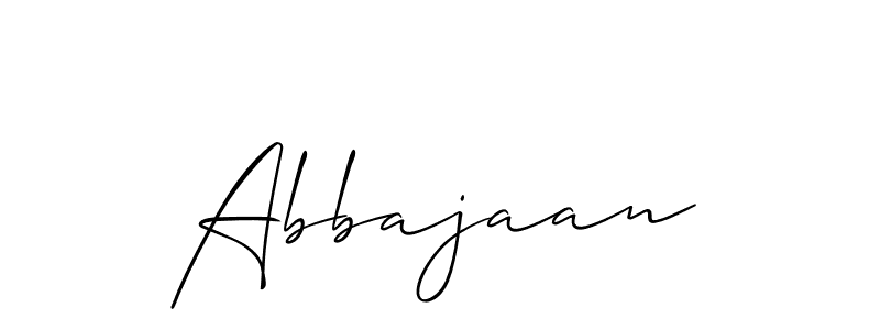 How to Draw Abbajaan signature style? Allison_Script is a latest design signature styles for name Abbajaan. Abbajaan signature style 2 images and pictures png