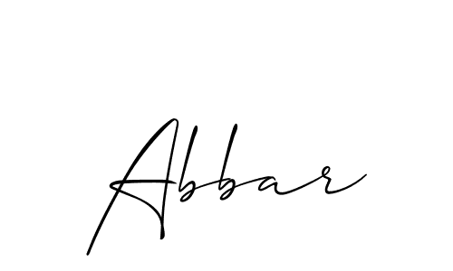 Also we have Abbar name is the best signature style. Create professional handwritten signature collection using Allison_Script autograph style. Abbar signature style 2 images and pictures png