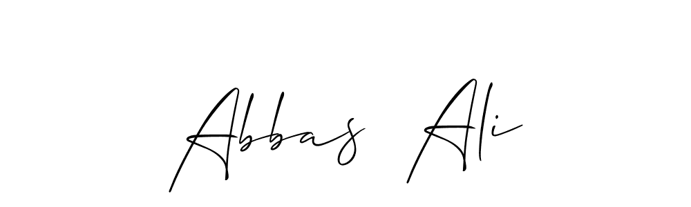 Design your own signature with our free online signature maker. With this signature software, you can create a handwritten (Allison_Script) signature for name Abbas  Ali. Abbas  Ali signature style 2 images and pictures png