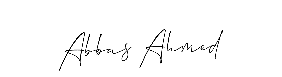 Also You can easily find your signature by using the search form. We will create Abbas Ahmed name handwritten signature images for you free of cost using Allison_Script sign style. Abbas Ahmed signature style 2 images and pictures png