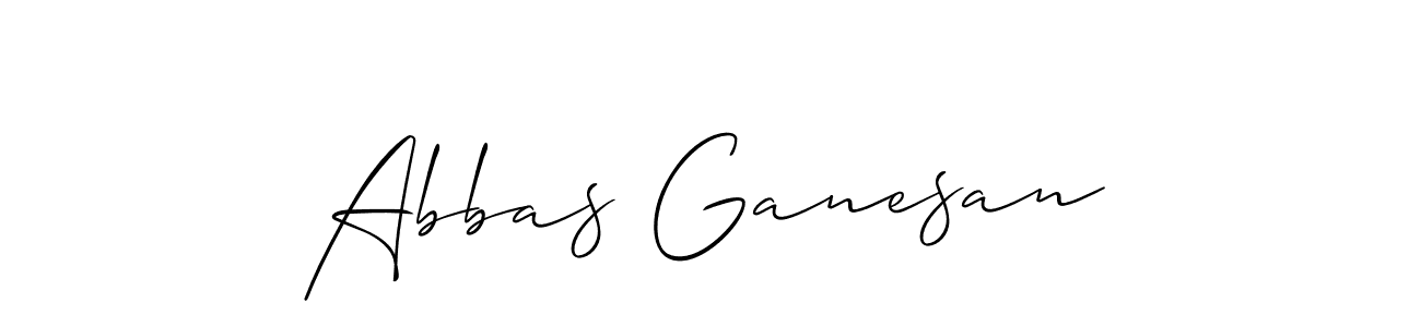 How to Draw Abbas Ganesan signature style? Allison_Script is a latest design signature styles for name Abbas Ganesan. Abbas Ganesan signature style 2 images and pictures png