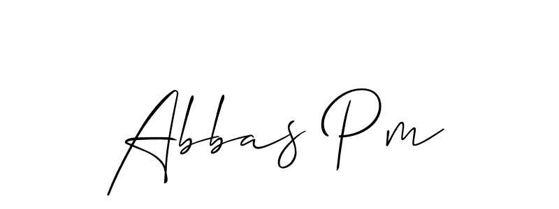 Make a beautiful signature design for name Abbas Pm. Use this online signature maker to create a handwritten signature for free. Abbas Pm signature style 2 images and pictures png