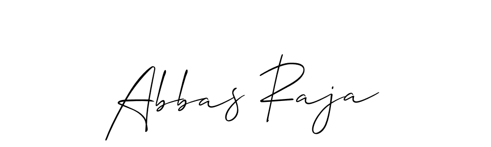 The best way (Allison_Script) to make a short signature is to pick only two or three words in your name. The name Abbas Raja include a total of six letters. For converting this name. Abbas Raja signature style 2 images and pictures png