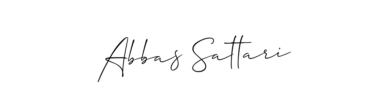 Also we have Abbas Sattari name is the best signature style. Create professional handwritten signature collection using Allison_Script autograph style. Abbas Sattari signature style 2 images and pictures png