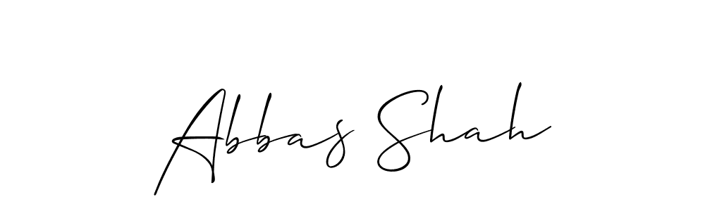 The best way (Allison_Script) to make a short signature is to pick only two or three words in your name. The name Abbas Shah include a total of six letters. For converting this name. Abbas Shah signature style 2 images and pictures png