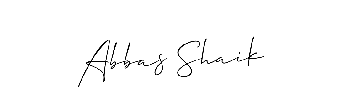 Also You can easily find your signature by using the search form. We will create Abbas Shaik name handwritten signature images for you free of cost using Allison_Script sign style. Abbas Shaik signature style 2 images and pictures png