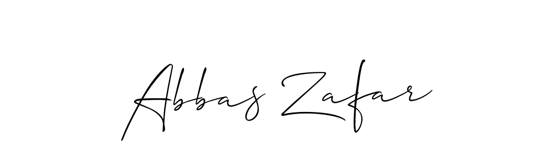 You should practise on your own different ways (Allison_Script) to write your name (Abbas Zafar) in signature. don't let someone else do it for you. Abbas Zafar signature style 2 images and pictures png