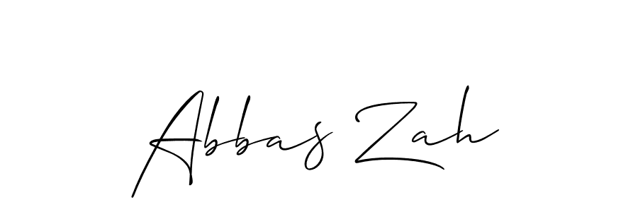 Once you've used our free online signature maker to create your best signature Allison_Script style, it's time to enjoy all of the benefits that Abbas Zah name signing documents. Abbas Zah signature style 2 images and pictures png