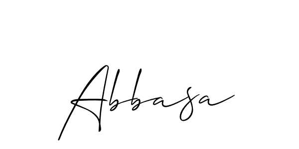 It looks lik you need a new signature style for name Abbasa. Design unique handwritten (Allison_Script) signature with our free signature maker in just a few clicks. Abbasa signature style 2 images and pictures png