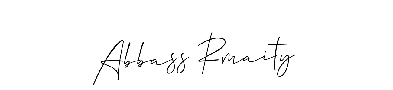 Also we have Abbass Rmaity name is the best signature style. Create professional handwritten signature collection using Allison_Script autograph style. Abbass Rmaity signature style 2 images and pictures png