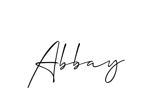 Best and Professional Signature Style for Abbay. Allison_Script Best Signature Style Collection. Abbay signature style 2 images and pictures png