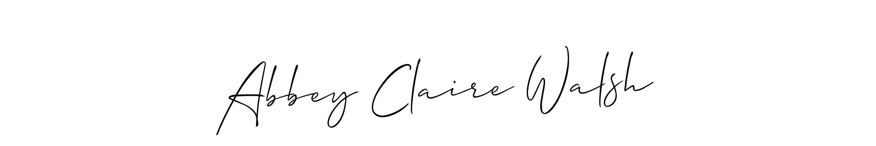 You should practise on your own different ways (Allison_Script) to write your name (Abbey Claire Walsh) in signature. don't let someone else do it for you. Abbey Claire Walsh signature style 2 images and pictures png