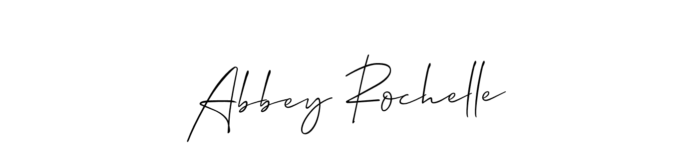 Abbey Rochelle stylish signature style. Best Handwritten Sign (Allison_Script) for my name. Handwritten Signature Collection Ideas for my name Abbey Rochelle. Abbey Rochelle signature style 2 images and pictures png