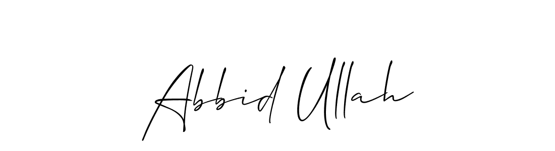 Allison_Script is a professional signature style that is perfect for those who want to add a touch of class to their signature. It is also a great choice for those who want to make their signature more unique. Get Abbid Ullah name to fancy signature for free. Abbid Ullah signature style 2 images and pictures png