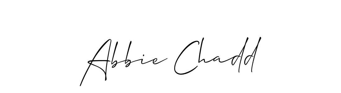 Create a beautiful signature design for name Abbie Chadd. With this signature (Allison_Script) fonts, you can make a handwritten signature for free. Abbie Chadd signature style 2 images and pictures png