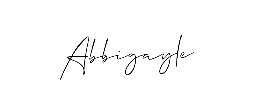 Create a beautiful signature design for name Abbigayle. With this signature (Allison_Script) fonts, you can make a handwritten signature for free. Abbigayle signature style 2 images and pictures png