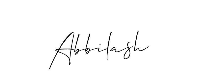 Also we have Abbilash name is the best signature style. Create professional handwritten signature collection using Allison_Script autograph style. Abbilash signature style 2 images and pictures png