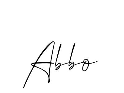 Allison_Script is a professional signature style that is perfect for those who want to add a touch of class to their signature. It is also a great choice for those who want to make their signature more unique. Get Abbo name to fancy signature for free. Abbo signature style 2 images and pictures png