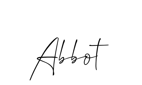Use a signature maker to create a handwritten signature online. With this signature software, you can design (Allison_Script) your own signature for name Abbot. Abbot signature style 2 images and pictures png